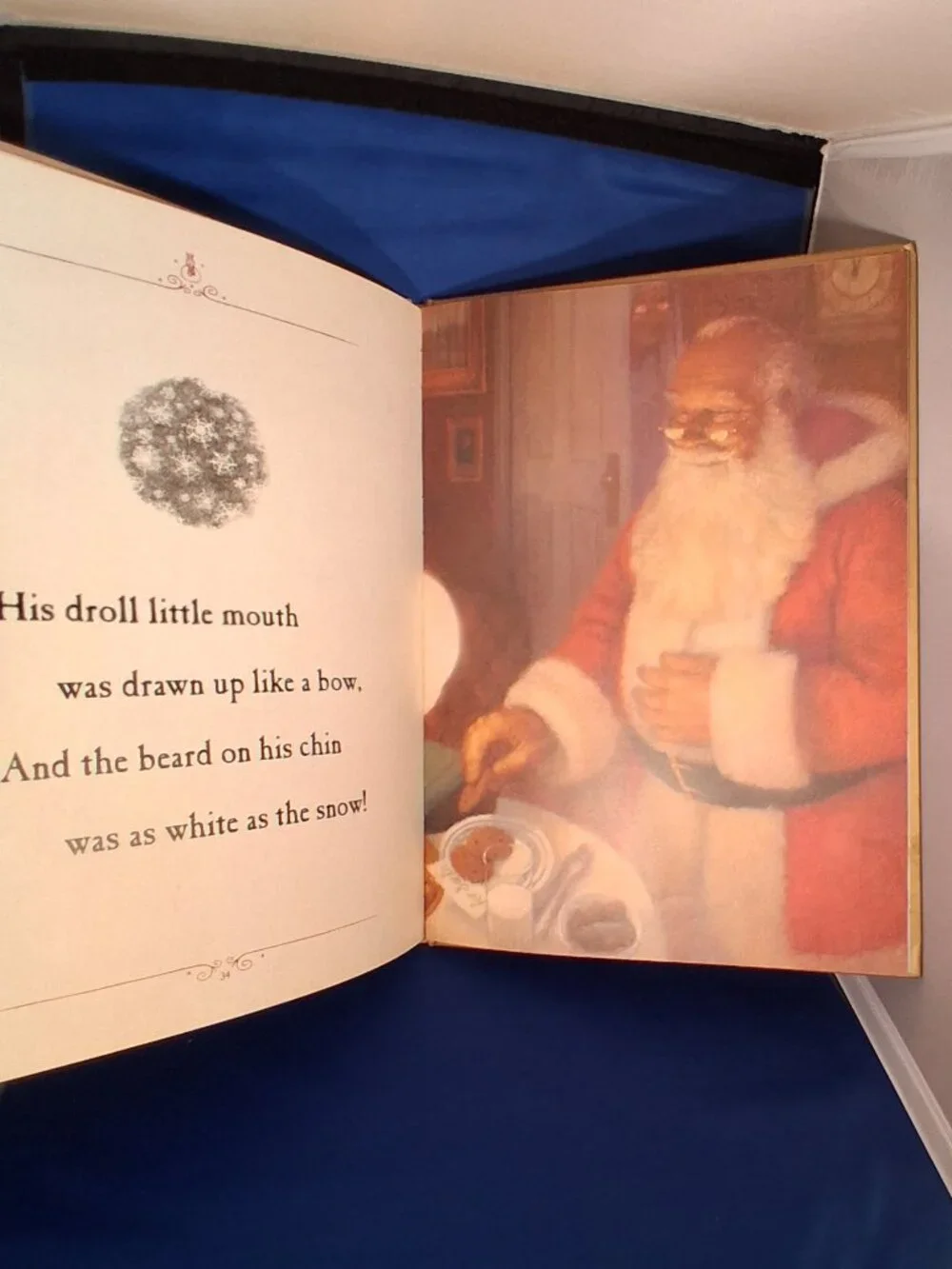 Vintage The Night Before Christmas Classic Edition Hardcover Book 1995